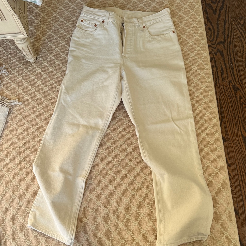 501 90s Women's Cream Jeans
